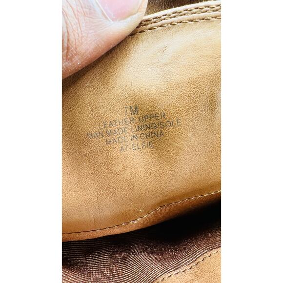 👢 Arturo Chiang Brown Tall Leather Boots Women’s 7M – Buckle Strap Riding Style - Picture 8 of 8